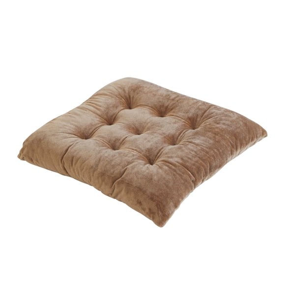 H Solid Color Crystal Velvet Chair Cushion Thickened Seat Pad For Office Chair Sofa Stool Hip Comfort Support 40X40X7Cm Polyester Pearl Fiber Fill