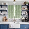 thumbnail image 2 of Curtains 63 Inch Length 2 Panels, Sage Green Wildflowers Grommets Window Treatment Curtain, Modern Floral Butterfly Plant Thermal Curtains Drapes for Living Room/Bathroom, 2 of 9