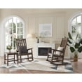 thumbnail image 5 of Kaleemen Oversized Outdoor Rocking Chair,Easy to Assemble High Density Polyethylene Patio Rocking Chair, Brown, 5 of 6