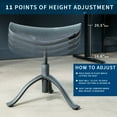 thumbnail image 3 of VIVO Height Adjustable Footrest for Desk, Rotatable Under Workstation Ottoman, 3 of 8