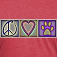 thumbnail image 3 of CafePress - Peace Love Dogs (ALT) T Shirt - Mens Tri-blend T-Shirt, 3 of 4