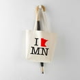 thumbnail image 5 of CafePress - I Love MN Minnesota Tote Bag - Unisex Canvas Tote Bag, Beige, 1-Piece, 5 of 7