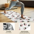 thumbnail image 4 of White Cow Head Pattern Hot Yoga Mat Towel Non Slip for Hot Yoga - Quick-Drying Yoga Mat Cover with 4 Corner Pockets with Travel Bag - Hot Yoga Towel Non Slip Grip Moisture Wicking Sweat 70"x26", 4 of 6