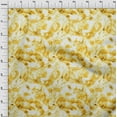 thumbnail image 3 of oneOone Georgette Viscose Yellow Fabric Florals Diy Clothing Quilting Fabric Print Fabric By Yard 42 Inch Wide, 3 of 4