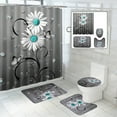 thumbnail image 2 of Clearance! Dusknt Shower Curtain, Polyester Shower Curtain, Shower Curtain Four Piece Set, Shower Curtain Four Piece Set, 2 of 6