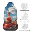 thumbnail image 5 of Honeii Tomato Field Bottle Print Car Seat Covers 2 Pieces, Full Set Universal Seat Covers for Cars, Waterproof Auto Seat Protectors, 5 of 7