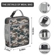 thumbnail image 2 of Premium Insulated Camo Lunch Box for Men & - Reusable Lunch Bag with,Hour Temperature Retention, Compact & Lightweight Design for Office, Work, Picnic, Travel - Durable Lunch Tote for Adults., 2 of 5