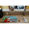 thumbnail image 2 of Carolines Treasures BB1879DDM Snowman with Silver Gray Poodle Dish Drying Mat 14 x 21" multicolor, 2 of 7