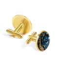 thumbnail image 3 of Glowing Plants Elegant Shirt Cufflinks for Men, Made of Stainless Steel, for Formal Attire, 3 of 6