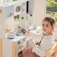 thumbnail image 6 of ROBUD Kids Pots and Pans Playset, 9 Pieces Stainless Steel Kitchen Accessories Pretend Play Kitchen Set for Toddlers, Mini Toy Kitchen Accessories (Cream Blue), 6 of 8
