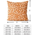 thumbnail image 2 of Vintage Flower Pillow Covers 18x18 Set of 2 Rustic Cute Small Floral Orange Cream Decorative Throw Pillows Outdoor Pillowcase Farmhouse Velvet Cushion Case Decor for Home Sofa Couch Bed, 2 of 6
