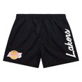 thumbnail image 2 of Men's Mitchell & Ness  Black Los Angeles Lakers Team Essentials Nylon Shorts, 2 of 4