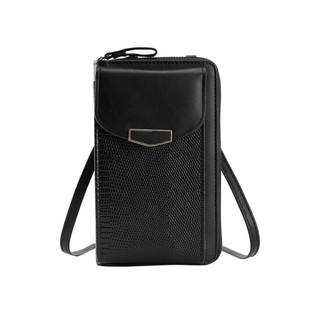 Compact Crossbody Phone Purse with Card Slots - RFID-Blocking Wallet for Credit Cards & Mobile Devices