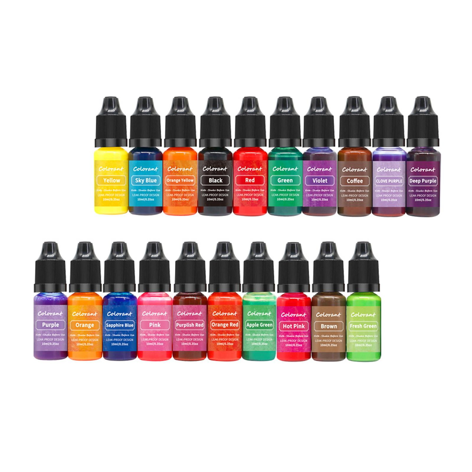 FVDPWYE 20 Pieces Candle Dye Candle Color Dye for Soy Candle Making Liquid Colorants Dye