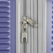 American Tourister Color Waves Medium Checked Expandable Luggage Suitcase with Spinner Wheels, Dusk Purple
