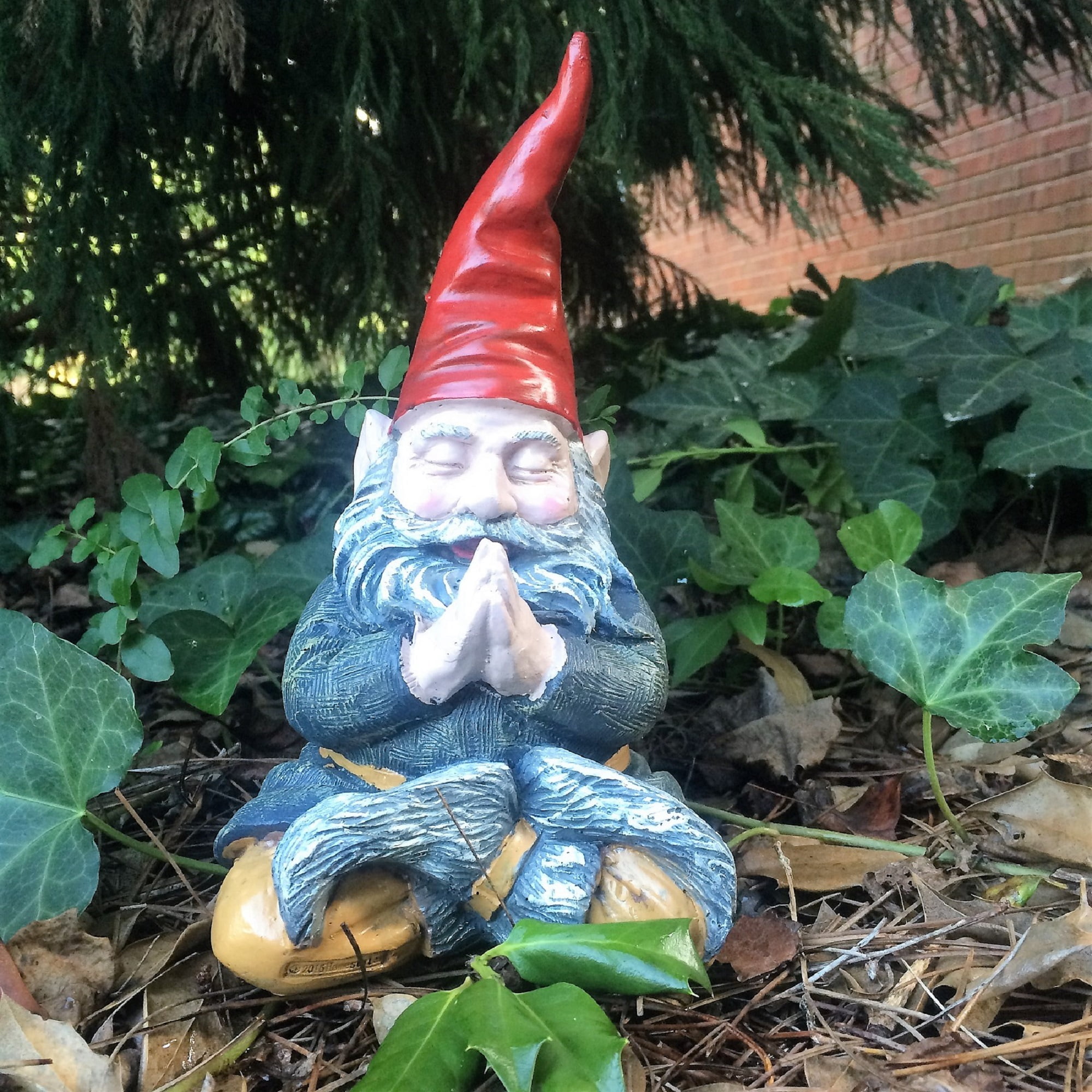 Gnomes of Toad Hollow - Meditating ZEN "Zelda" and "Mordecai" the Yoga Gnomes Home & Garden Gnome Statue 10"H