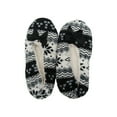 thumbnail image 3 of 2 Pairs Women's Non Slip Grip Winter Fuzzy Slip On House Slippers Fleece Warm (Shape, L/XL), 3 of 8