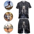 thumbnail image 4 of Game of Thrones Boys Short Sleeve T-Shirt And Shorts Outfit Set Activewear Mesh Short Set for Kids, 4 of 7