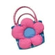 thumbnail image 3 of Cesta tejida inferior, organizador, cesta de compras, cesta de almacenamiento, decoración Flor rosa azul, 3 of 9