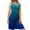 Blue, variant on IROINNID Empire Dress For Women Sleeveless Round Neckline Summer Casual Vest Dress Strapless Gradient Dress