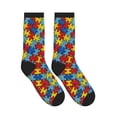 thumbnail image 4 of Unisex Autism Awareness Puzzles Novelty Ankle Socks Colorful ComfortSoft Lightweight Sports Athletic Socks, 4 of 7