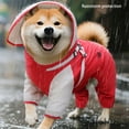 thumbnail image 5 of 4 Legs Dog Rain Jackets Removable Hoods Design Weatherproof Raincoat Outdoor Gear For Pet Dog Fashion Walking Gear, 5 of 9