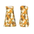thumbnail image 7 of Naloa White Floral and Butterflies Print Women's Summer Spring Casual Beach Sundress,Vacation Sleeveless Tank Crewneck Loose Dresses, 7 of 7