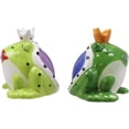 thumbnail image 3 of Ebros Frog Prince And Princess Kissing Ceramic Magnetic Salt And Pepper Shakers, 3 of 5