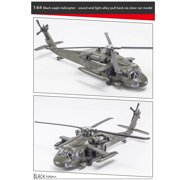 UH-60 Black Hawk Helicopter Model, Alloy Military Helicopter Replica 1:64 Scale, Static Aircraft Display Model with Stand, Collection, Decoration, Perfect Gifts