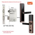 thumbnail image 2 of Biometric Fingerprint Door Lock DB20 Black Smart Lock Tuya App Remote Unlocking Keyless Lock Electronic Door Lock ,More Secure, 2 of 4