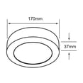 thumbnail image 5 of Lámpara Plafón LED de Sobreponer, 12 W, Luz Suave Cálida, Interiores, No atenuable, LED integrado, 5 of 5
