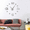 Silver,27inch, variant on DIY Coffee Design Large Numer Wall Clock Modern Design Coffee Bean Giant Wall Clock 3D Mirror Sticker DIY Huge Wall Watch(Black,27inch)