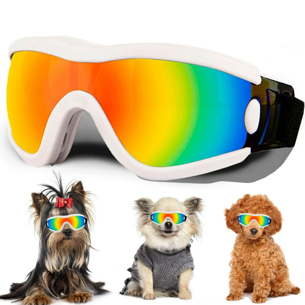Lentes de Sol para Perros NICERINC con Protección UV y Correa Ajustable