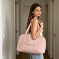 thumbnail image 6 of Lightweight Waterproof Nylon Luggage Bag for Women, Large Capacity Travel Crossbody Purse with Reinforced Handles, Handheld Commute Cloth Bag for Weekend Getaway Gym and Daily Use, 6 of 6