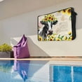 thumbnail image 6 of Outdoor TV Cover 60 to 65 Inches, Cow Sunflower Plant Farm Flower Vintage Background Waterproof and Weatherproof TV Cover with Remote Control Pocket, Flat Screen TV Cover Protector for Outside TV, 6 of 6