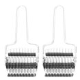 thumbnail image 1 of LAFGUR Manual Noodle Cutter,2pcs Dough Noodle Bread Pie Cake Pastry Lattice Roller Bake Cutter Kitchen Baking Tool,Noodle Cutter, 1 of 8