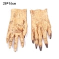 thumbnail image 2 of Guantes De Miedo Para Fiesta De Halloween, Guantes De Pata De Cosplay De Hombre Lobo Cadáver, Accesorios Para Disfraces Yuarrent AP006516-04, 2 of 2