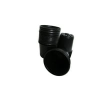 Landmark 4 x 3.5 Round Black Plastic Plant Pot - 100 Count