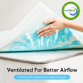 thumbnail image 2 of Cubrecolchón OLIXIS Gel Memory Foam Queen, 7,62 cm, refrigerante, 2 of 8