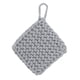 thumbnail image 5 of Mantel individual reutilizable antideslizante para taza, mantel de mesa cuadrado para escritorio, tejido a mano, para bebidas Gris claro 19cm, 5 of 9