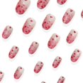 thumbnail image 3 of Press on Nails KZBTRBT Corto ovalado corazón rojo para San Valentín, 3 of 7