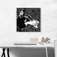 thumbnail image 2 of ARTCANVAS Doberman Dog Breed Black White Floral Pattern Canvas Art Print - Size: 18" x 18" (1.50" Deep), 2 of 9