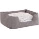 thumbnail image 3 of Dog Bed Reversible Cushion Basket Dogs, (S) 60x50 cm Gray, 3 of 5