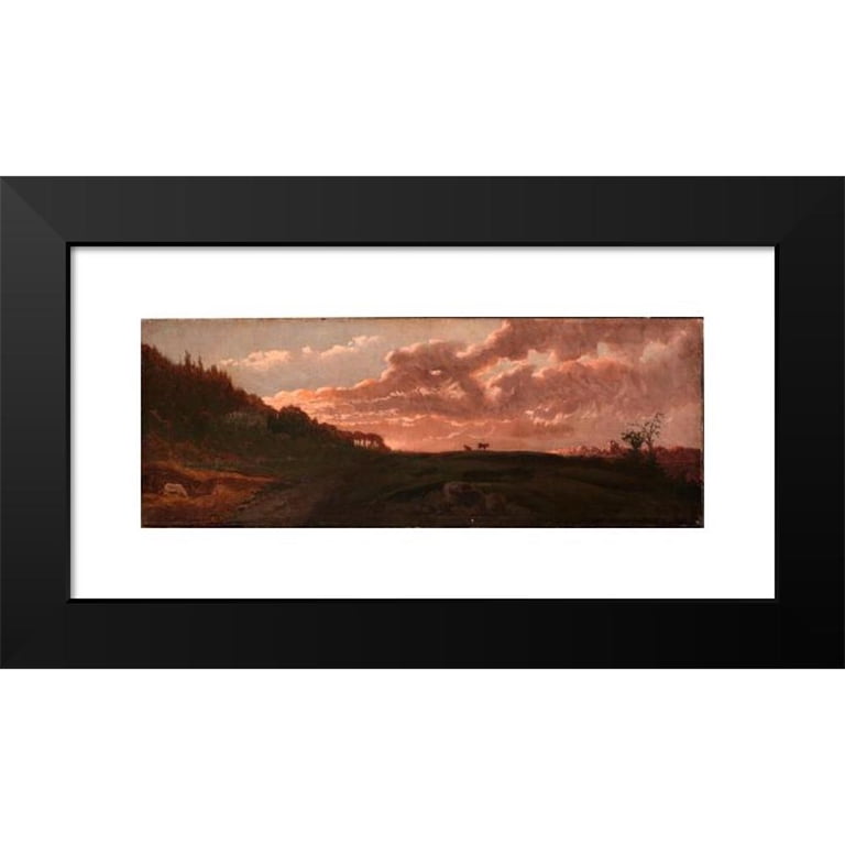 Robert S. Duncanson 18x9 Black Modern Framed Museum Art Print