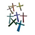 thumbnail image 3 of Decoración de colgante de papel bendecido, decorativo colorido, regalo religioso para , jardín, Pascua, pared exterior., 3 of 7