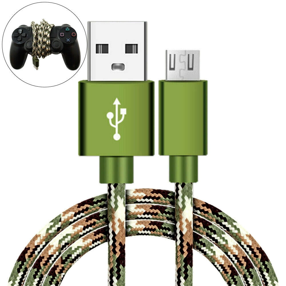 Agoz 10ft Extra Long Camo Durable Heavy Duty FAST Charging Cable Micro