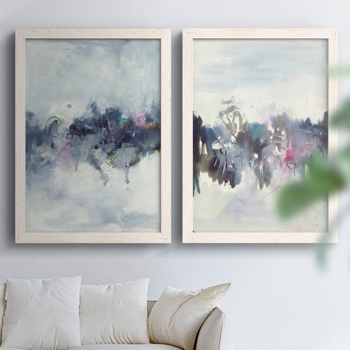 Birds I - Premium Framed Canvas 2 Piece Set - Ready to Hang