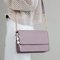 thumbnail image 2 of Unique Bargains 1 Pc Handbag Charm Keychain Faux Pearls Bag Accessories Silver Tone Beige, 2 of 6