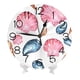 thumbnail image 2 of Reloj de pared con diseño de acuarela brillante y diferentes conchas marinas, silencioso, de 10 pulgadas, estilo rústico retro, decorativo para sala de estar, cocina, hogar, baño y dormitorio, 2 of 7
