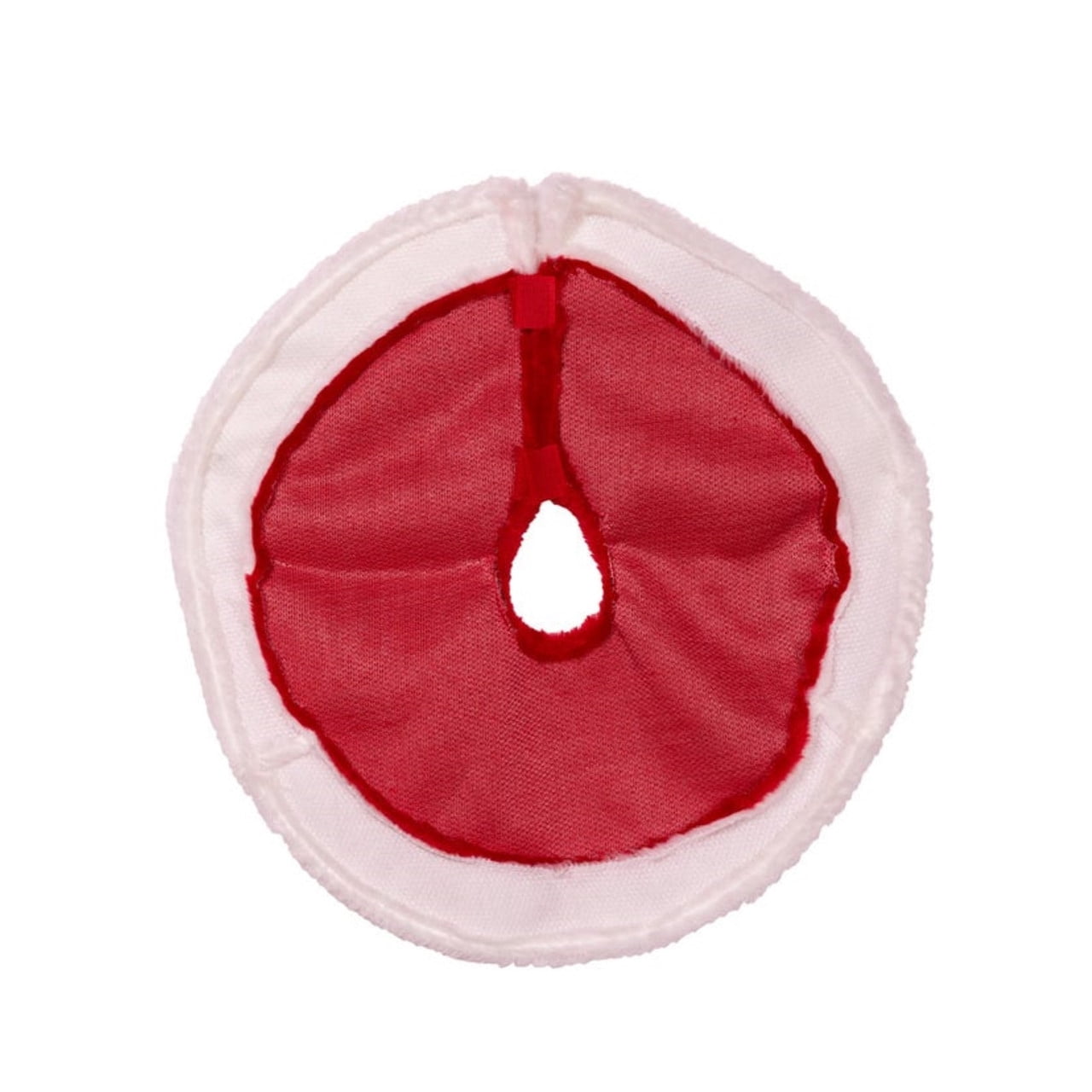 Kurt Adler 15" Red and White Plush Mini Christmas Tree Skirt